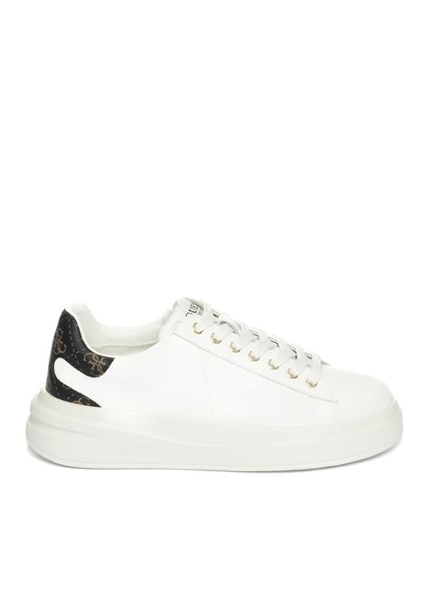 White logo elbina snekaer GUESS | FLJELB FAL12ELBINA-WHBRO